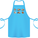 Guinea Pig Breeds 5 Cotton Apron 100% Organic Turquoise