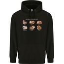 Guinea Pig Breeds 5 Mens 80% Cotton Hoodie Black