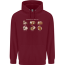 Guinea Pig Breeds 5 Mens 80% Cotton Hoodie Maroon