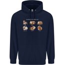 Guinea Pig Breeds 5 Mens 80% Cotton Hoodie Navy Blue