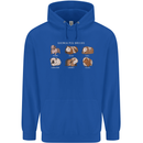 Guinea Pig Breeds 5 Mens 80% Cotton Hoodie Royal Blue