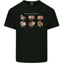 Guinea Pig Breeds 5 Mens Cotton T-Shirt Tee Top Black