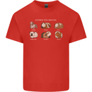 Guinea Pig Breeds 5 Mens Cotton T-Shirt Tee Top Red