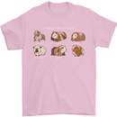 Guinea Pig Breeds 5 Mens T-Shirt 100% Cotton Light Pink