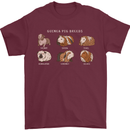 Guinea Pig Breeds 5 Mens T-Shirt 100% Cotton Maroon