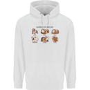 Guinea Pig Breeds 6 Mens 80% Cotton Hoodie White