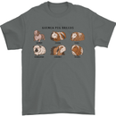Guinea Pig Breeds 6 Mens T-Shirt 100% Cotton Charcoal