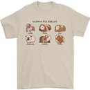Guinea Pig Breeds 6 Mens T-Shirt 100% Cotton Sand