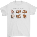 Guinea Pig Breeds 6 Mens T-Shirt 100% Cotton White