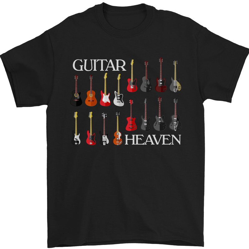 Guitar T-Shirt Mens Electric Acoustic Bass Funny Music Tshirt Tee Top 9