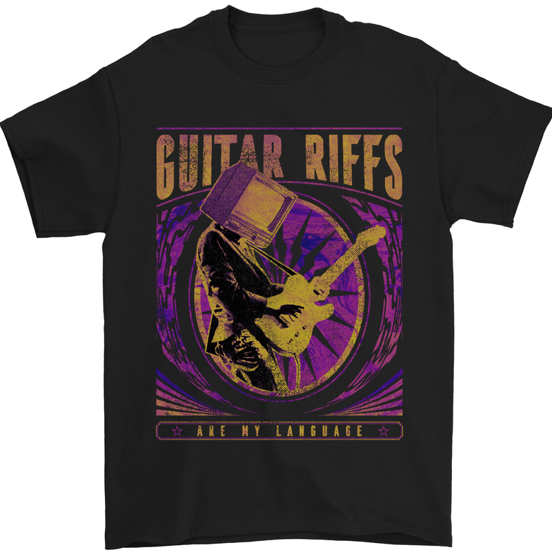 Guitar T-Shirt Mens Electric Acoustic Bass Funny Music Tshirt Tee Top 4