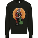 Guitar Santa Claus Chilling Out Christmas Mens Sweatshirt Jumper Black
