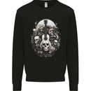 Guitar Skull Heavy Metal Rock Music Band Mens Sweatshirt Jumper Black