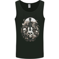 Guitar Skull Heavy Metal Rock Music Band Mens Vest Tank Top Black