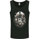Guitar Skull Heavy Metal Rock Music Band Mens Vest Tank Top Black