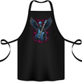 Guitar Skull Heavy Metal Rock Music Band Wings Cotton Apron 100% Organic Black