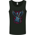 Guitar Skull Heavy Metal Rock Music Band Wings Mens Vest Tank Top Black