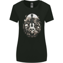Guitar Skull Heavy Metal Rock Music Band Womens Wider Cut T-Shirt Black