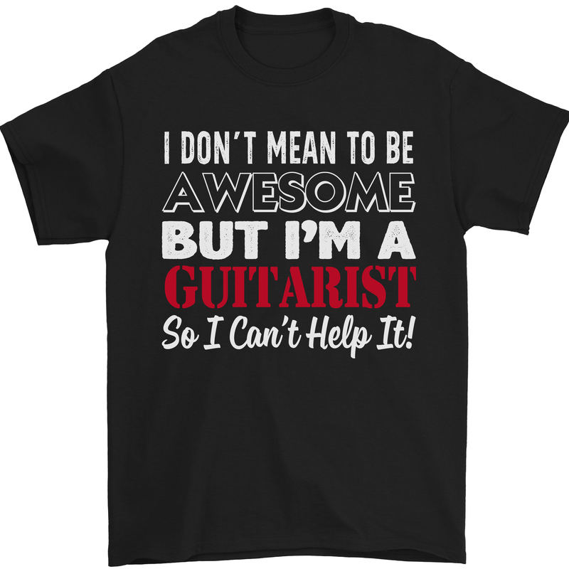 Guitar T-Shirt Mens Electric Acoustic Bass Funny Music Tshirt Tee Top 5