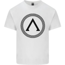 Gym Lambda Symbol Bodybuilding Training Mens Cotton T-Shirt Tee Top White