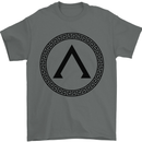 Gym Lambda Symbol Bodybuilding Training Mens T-Shirt 100% Cotton Charcoal