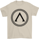 Gym Lambda Symbol Bodybuilding Training Mens T-Shirt 100% Cotton Sand