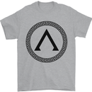 Gym Lambda Symbol Bodybuilding Training Mens T-Shirt 100% Cotton Sports Grey