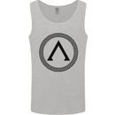 Gym Lambda Symbol Bodybuilding Training Mens Vest Tank Top Sports Grey