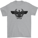 Gym SPQR Bodybuilding Training Mens T-Shirt 100% Cotton Sports Grey