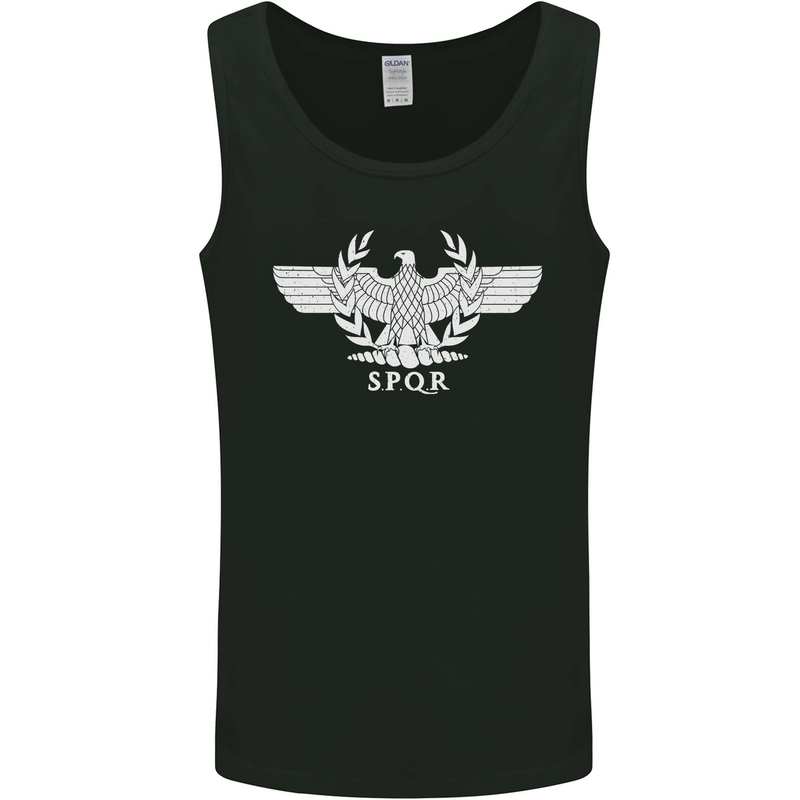 Gym SPQR Training Bodybuilding Mens Vest Tank Top Black