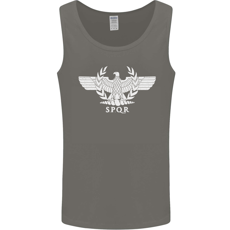 Gym SPQR Training Bodybuilding Mens Vest Tank Top Charcoal