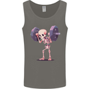 Gym Skeleton Bodybuilding Training Top Mens Vest Tank Top Charcoal