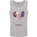 Gym Skeleton Bodybuilding Training Top Mens Vest Tank Top Sports Grey