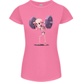 Gym Skeleton Bodybuilding Training Top Womens Petite Cut T-Shirt Azalea