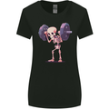 Gym Skeleton Bodybuilding Training Top Womens Wider Cut T-Shirt Black