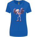 Gym Skeleton Bodybuilding Training Top Womens Wider Cut T-Shirt Royal Blue