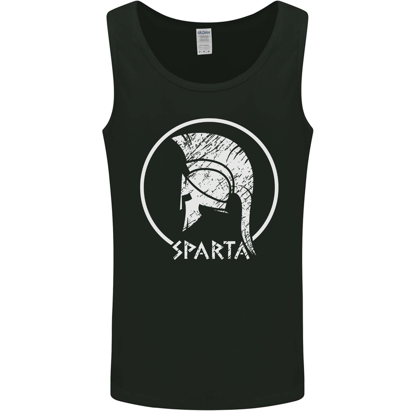 Gym Sparta Helmet Bodybuilding Training Mens Vest Tank Top Black