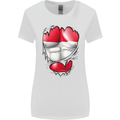 Gym The Austrian Flag Ripped Muscles Austia Womens Wider Cut T-Shirt White