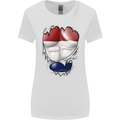 Gym The Dutch Flag Ripped Muscles Holland Womens Wider Cut T-Shirt White
