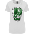 Gym The Pakistan Flag Ripped Muscles Effect Womens Wider Cut T-Shirt White