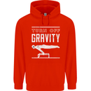 Gymnastics Turn Off Gravity Gymnast Pommel Horse Childrens Kids Hoodie Bright Red