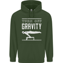 Gymnastics Turn Off Gravity Gymnast Pommel Horse Childrens Kids Hoodie Forest Green
