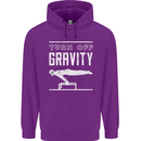 Gymnastics Turn Off Gravity Gymnast Pommel Horse Childrens Kids Hoodie Purple