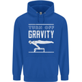 Gymnastics Turn Off Gravity Gymnast Pommel Horse Childrens Kids Hoodie Royal Blue