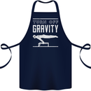 Gymnastics Turn Off Gravity Gymnast Pommel Horse Cotton Apron 100% Organic Navy Blue
