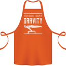 Gymnastics Turn Off Gravity Gymnast Pommel Horse Cotton Apron 100% Organic Orange
