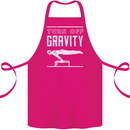 Gymnastics Turn Off Gravity Gymnast Pommel Horse Cotton Apron 100% Organic Pink