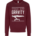Gymnastics Turn Off Gravity Gymnast Pommel Horse Kids Sweatshirt Jumper Maroon