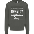 Gymnastics Turn Off Gravity Gymnast Pommel Horse Kids Sweatshirt Jumper Storm Grey