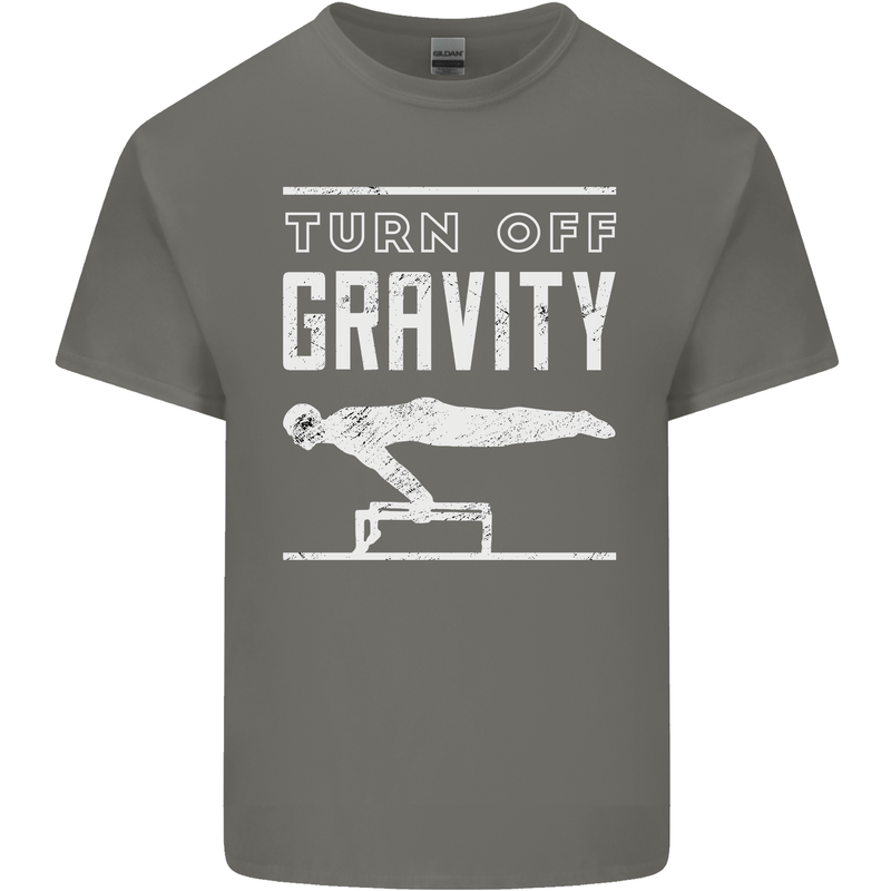 Gymnastics Turn Off Gravity Gymnast Pommel Horse Kids T-Shirt Childrens Charcoal